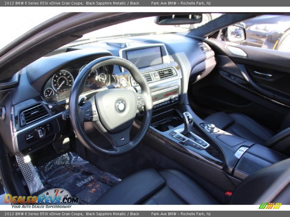 Black Interior - 2013 BMW 6 Series 650i xDrive Gran Coupe Photo #11