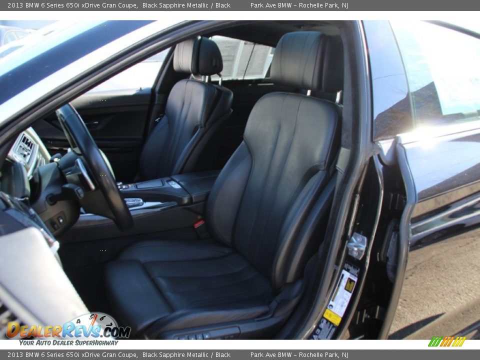2013 BMW 6 Series 650i xDrive Gran Coupe Black Sapphire Metallic / Black Photo #14