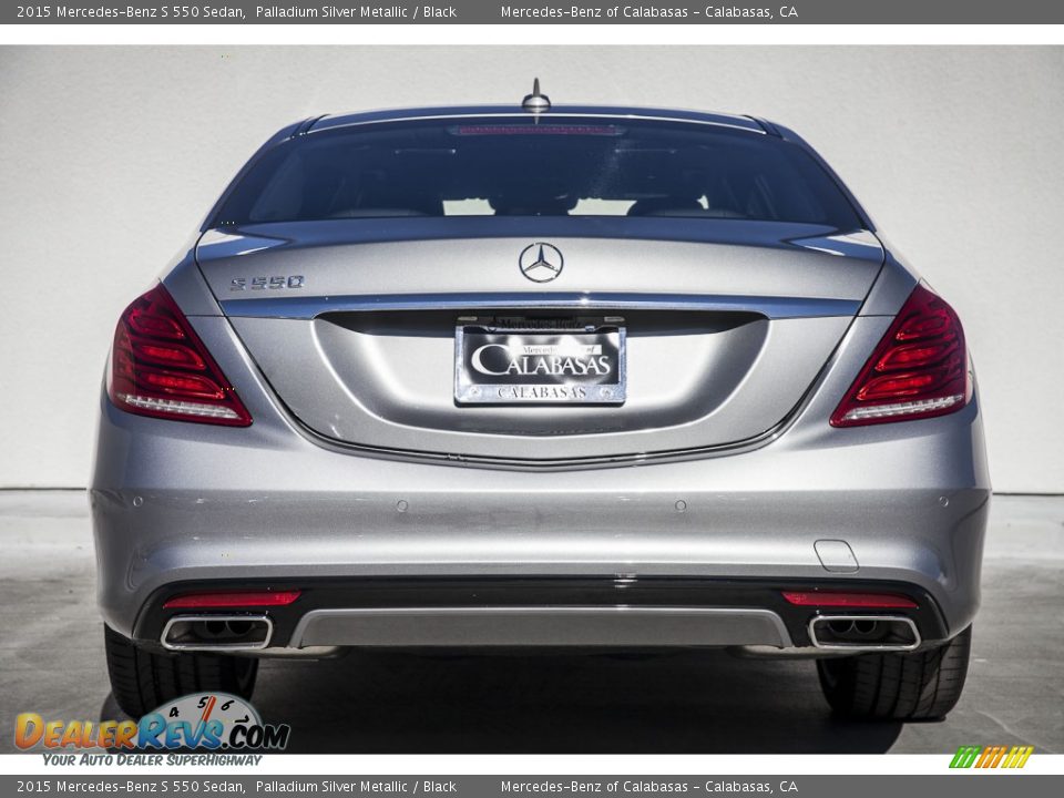 2015 Mercedes-Benz S 550 Sedan Palladium Silver Metallic / Black Photo #3
