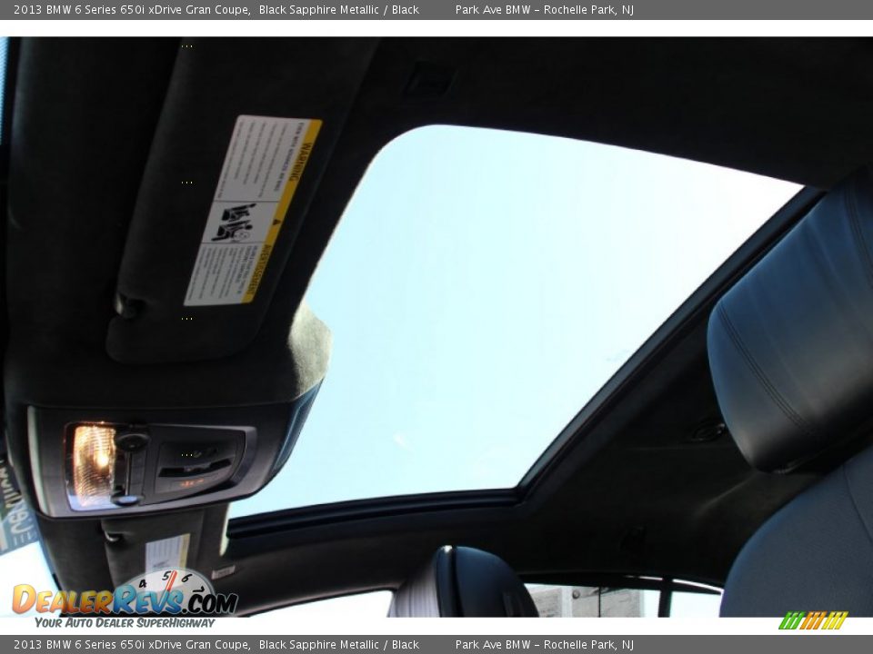 2013 BMW 6 Series 650i xDrive Gran Coupe Black Sapphire Metallic / Black Photo #15