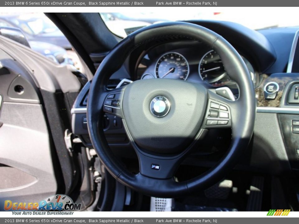 2013 BMW 6 Series 650i xDrive Gran Coupe Black Sapphire Metallic / Black Photo #19