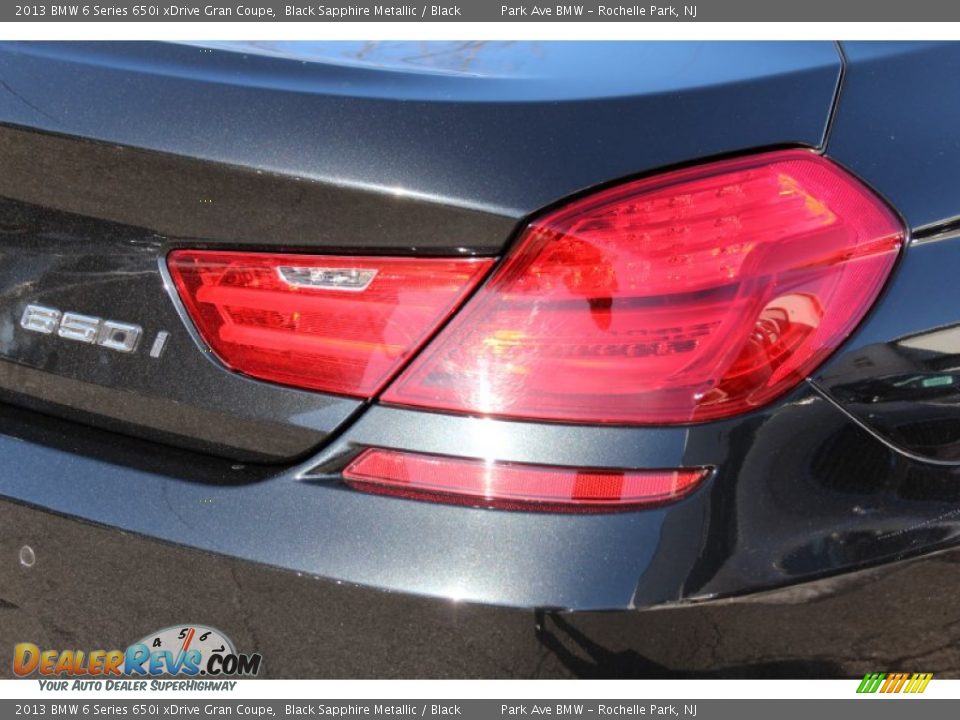 2013 BMW 6 Series 650i xDrive Gran Coupe Black Sapphire Metallic / Black Photo #24