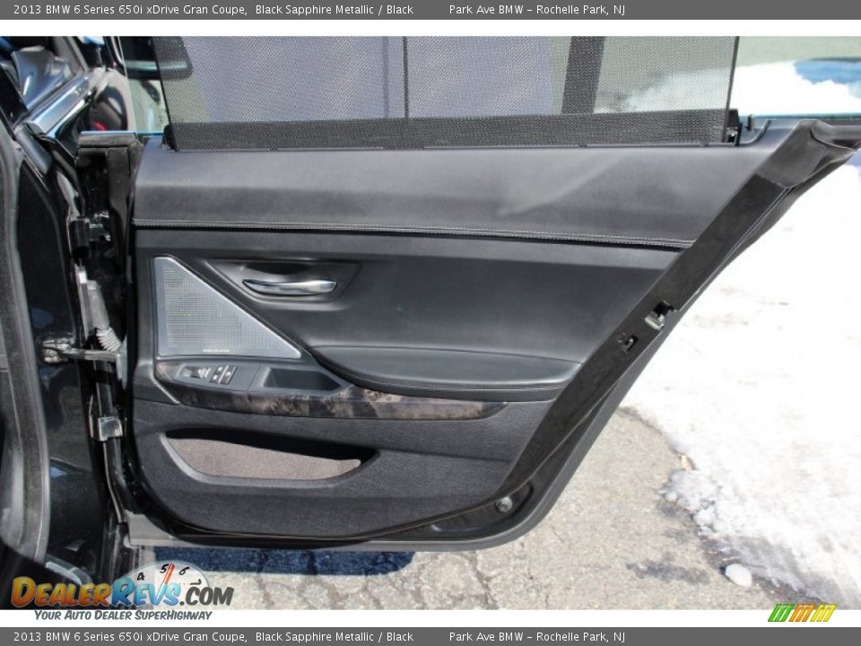 2013 BMW 6 Series 650i xDrive Gran Coupe Black Sapphire Metallic / Black Photo #25