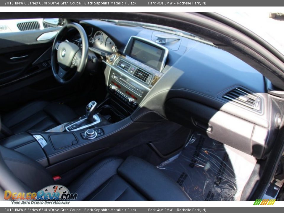 2013 BMW 6 Series 650i xDrive Gran Coupe Black Sapphire Metallic / Black Photo #28