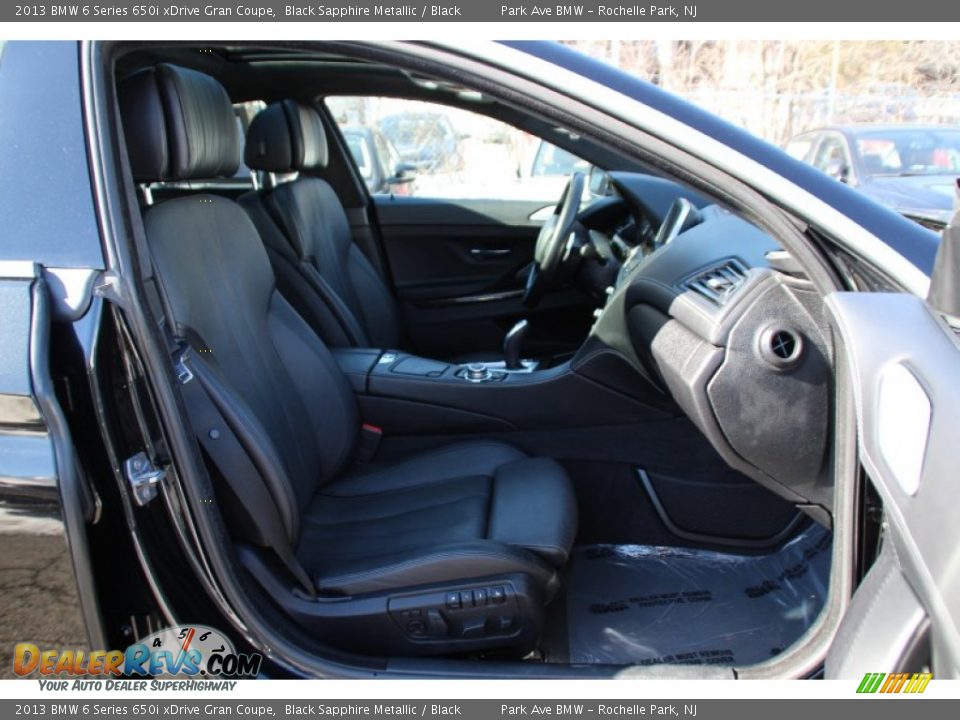 2013 BMW 6 Series 650i xDrive Gran Coupe Black Sapphire Metallic / Black Photo #29