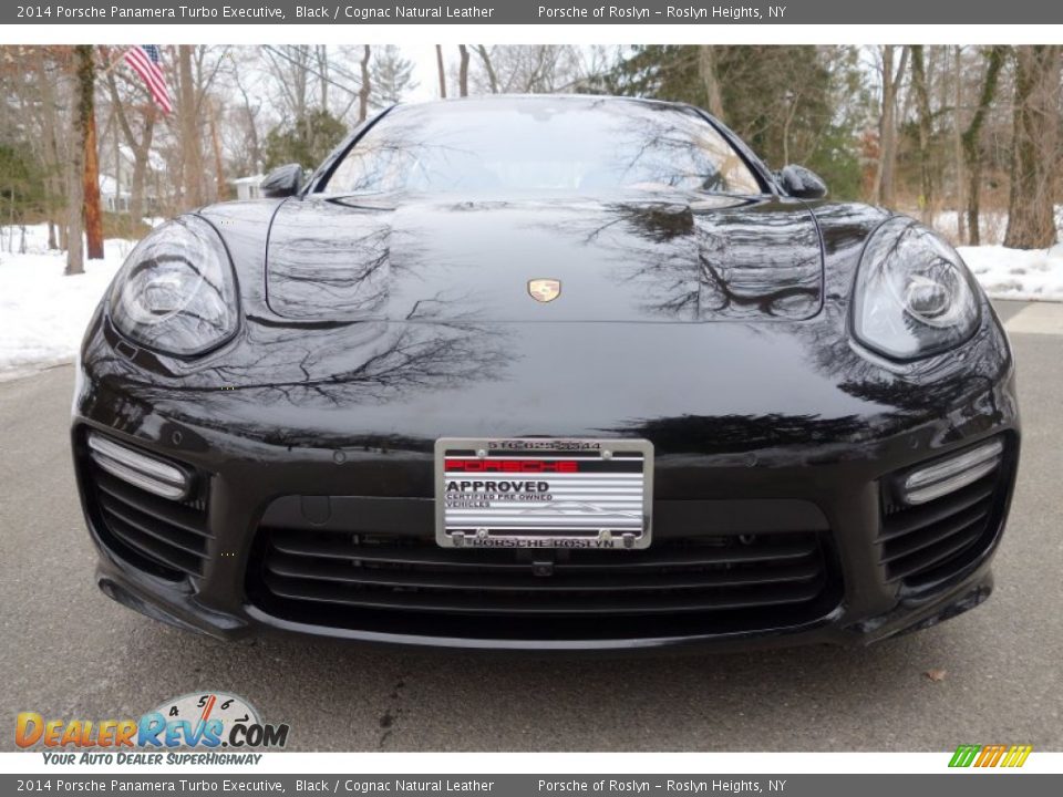 2014 Porsche Panamera Turbo Executive Black / Cognac Natural Leather Photo #2