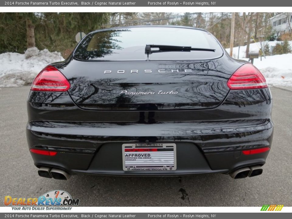 2014 Porsche Panamera Turbo Executive Black / Cognac Natural Leather Photo #5