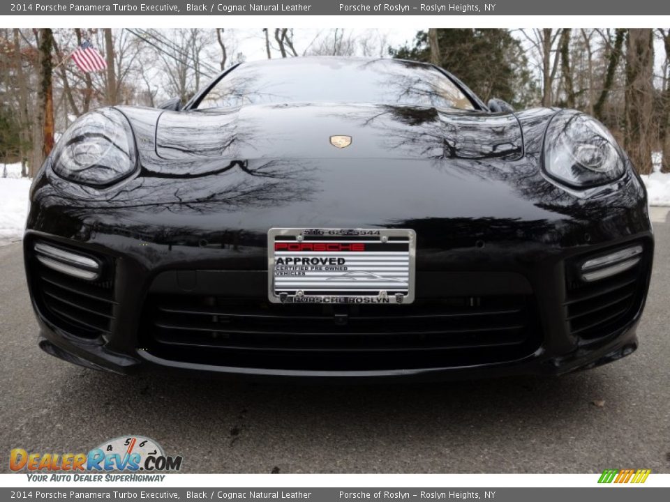2014 Porsche Panamera Turbo Executive Black / Cognac Natural Leather Photo #9