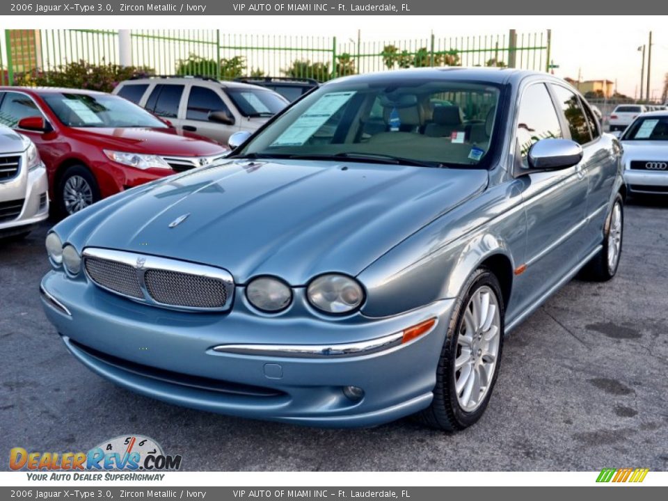 2006 Jaguar X-Type 3.0 Zircon Metallic / Ivory Photo #3