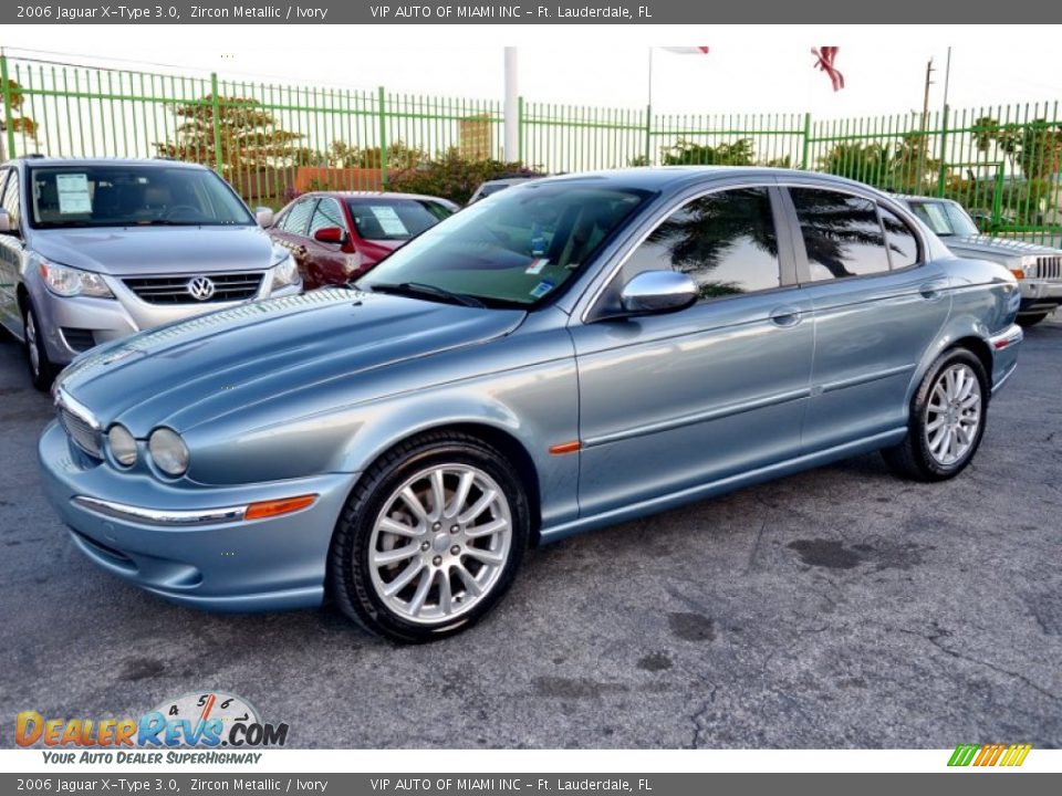 2006 Jaguar X-Type 3.0 Zircon Metallic / Ivory Photo #4