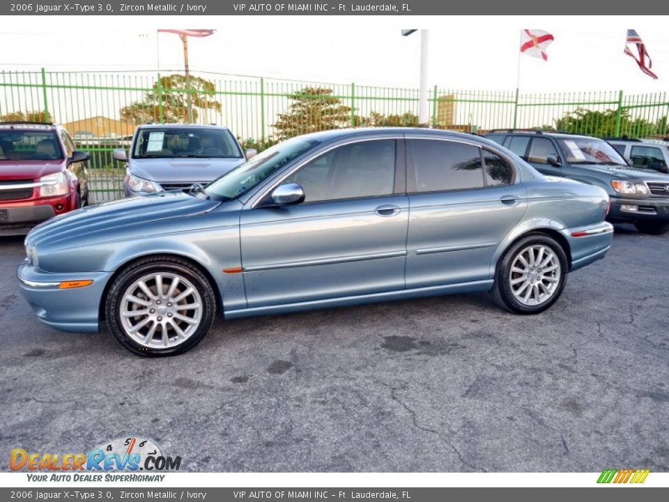 2006 Jaguar X-Type 3.0 Zircon Metallic / Ivory Photo #5