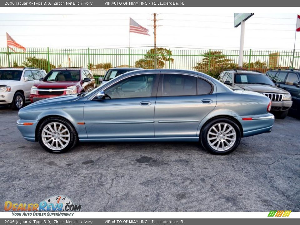 2006 Jaguar X-Type 3.0 Zircon Metallic / Ivory Photo #6