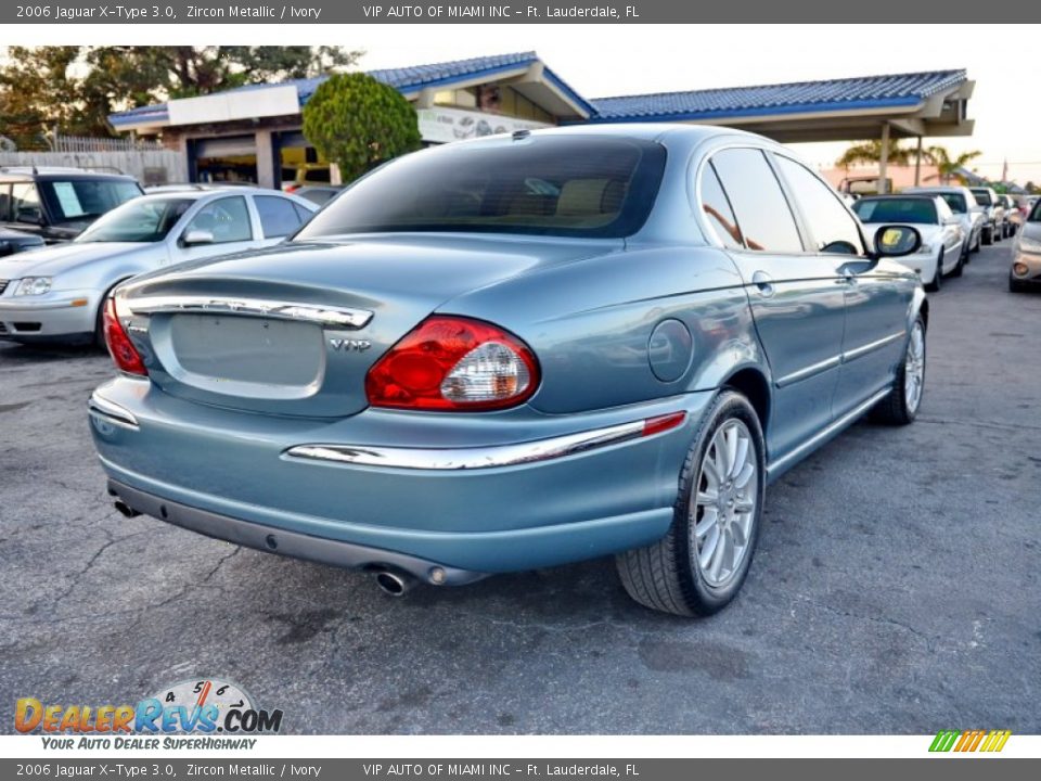 2006 Jaguar X-Type 3.0 Zircon Metallic / Ivory Photo #8