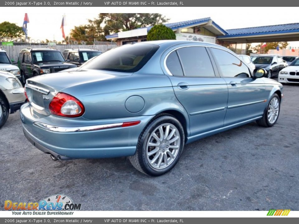 2006 Jaguar X-Type 3.0 Zircon Metallic / Ivory Photo #9