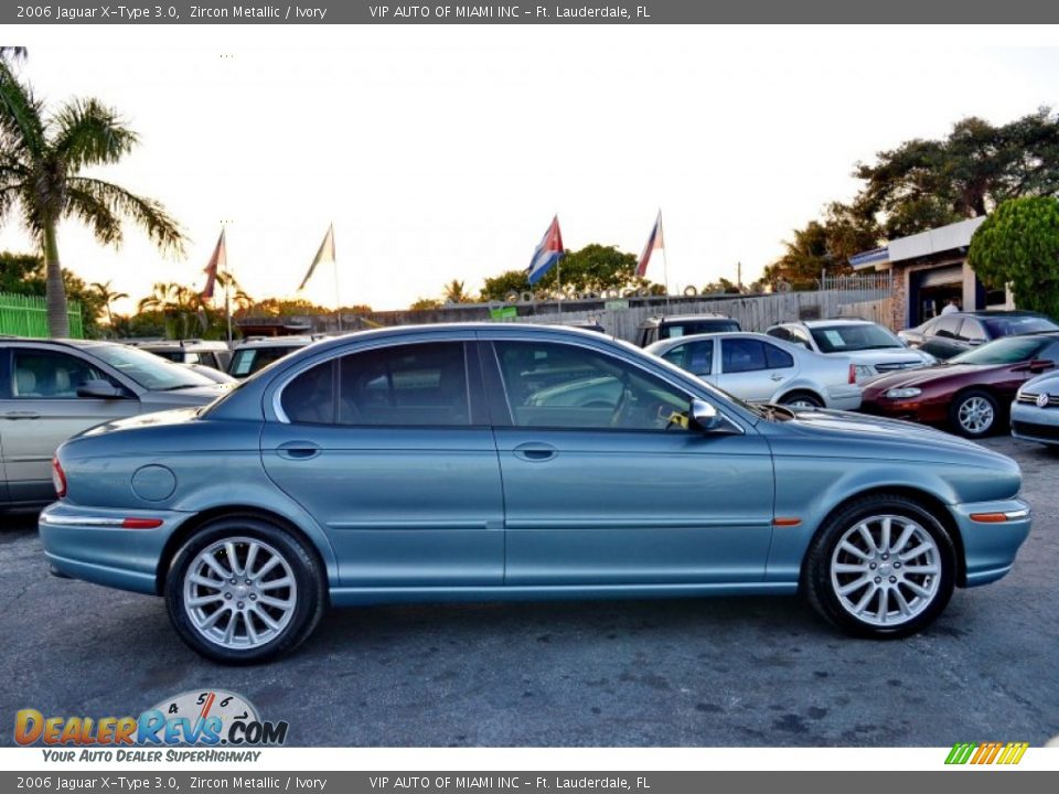 2006 Jaguar X-Type 3.0 Zircon Metallic / Ivory Photo #10