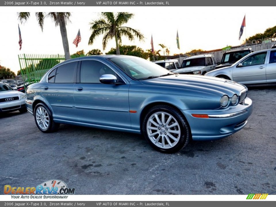 2006 Jaguar X-Type 3.0 Zircon Metallic / Ivory Photo #11
