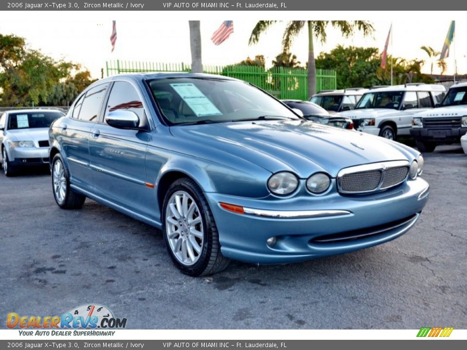 2006 Jaguar X-Type 3.0 Zircon Metallic / Ivory Photo #12