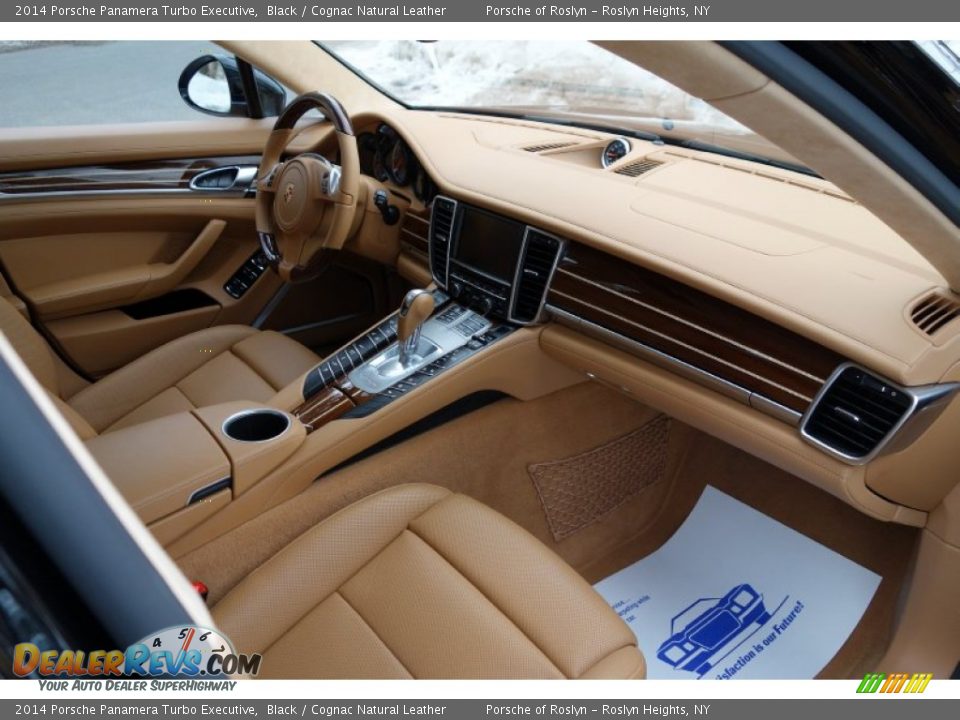 2014 Porsche Panamera Turbo Executive Black / Cognac Natural Leather Photo #21
