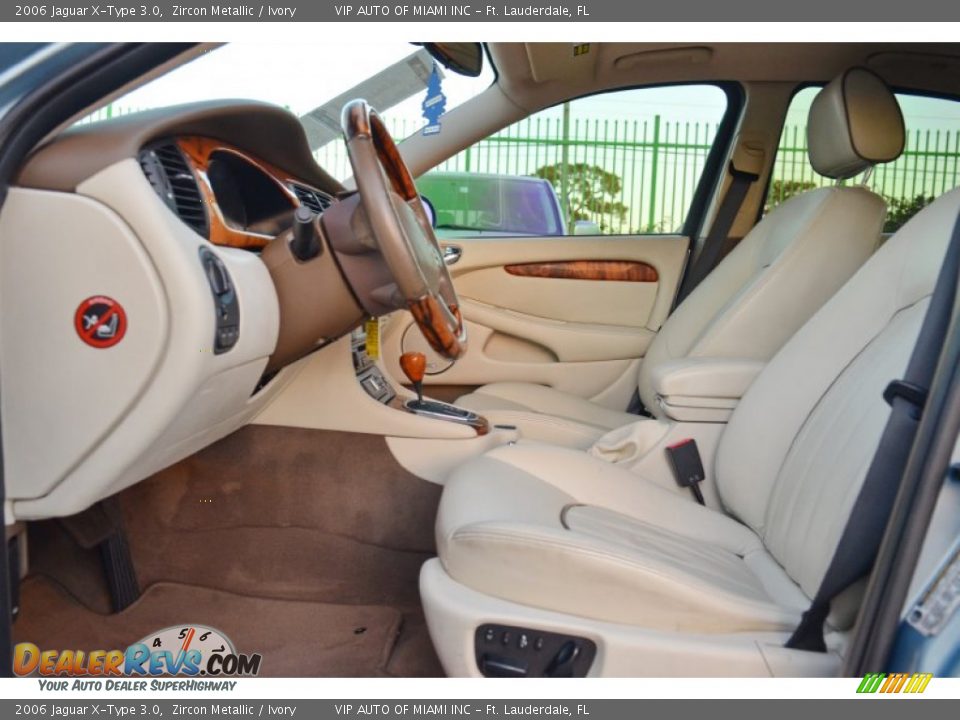 2006 Jaguar X-Type 3.0 Zircon Metallic / Ivory Photo #14