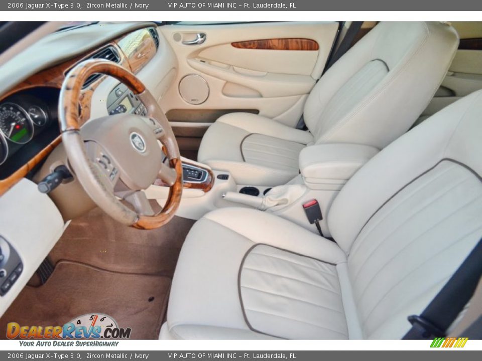 2006 Jaguar X-Type 3.0 Zircon Metallic / Ivory Photo #15