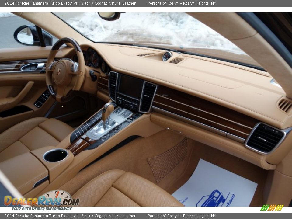 2014 Porsche Panamera Turbo Executive Black / Cognac Natural Leather Photo #24