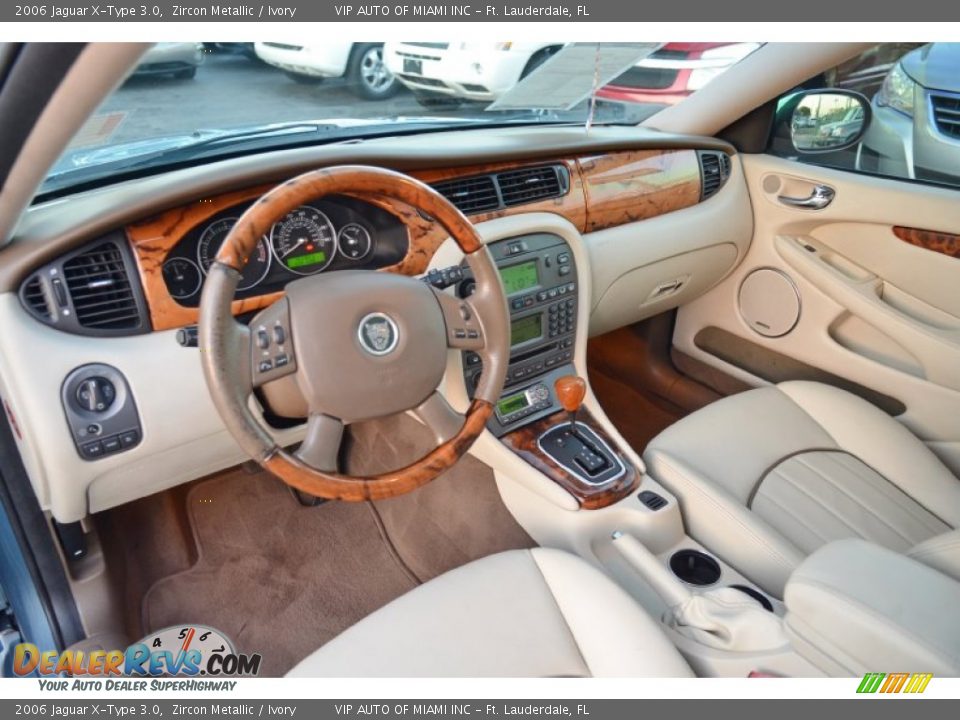 2006 Jaguar X-Type 3.0 Zircon Metallic / Ivory Photo #16