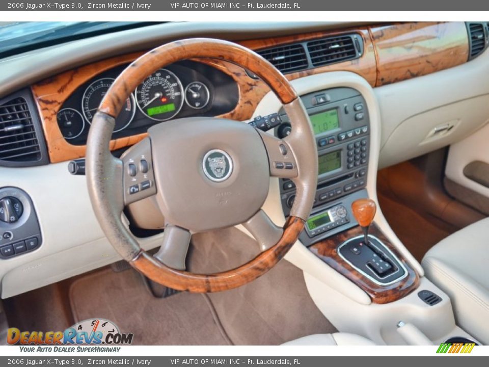 2006 Jaguar X-Type 3.0 Zircon Metallic / Ivory Photo #17