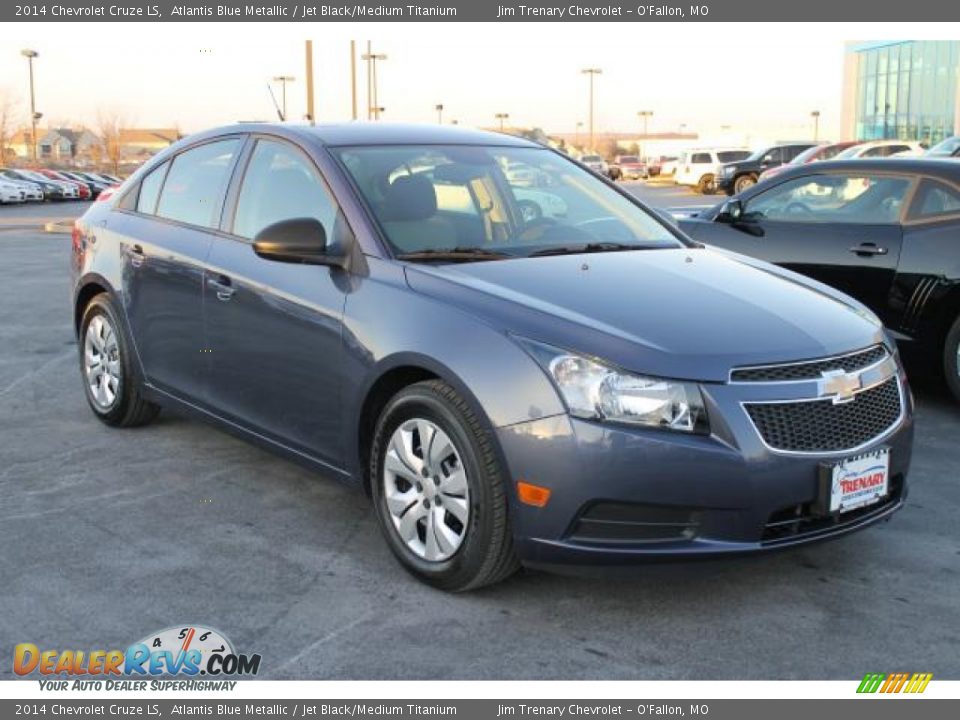 2014 Chevrolet Cruze LS Atlantis Blue Metallic / Jet Black/Medium Titanium Photo #2
