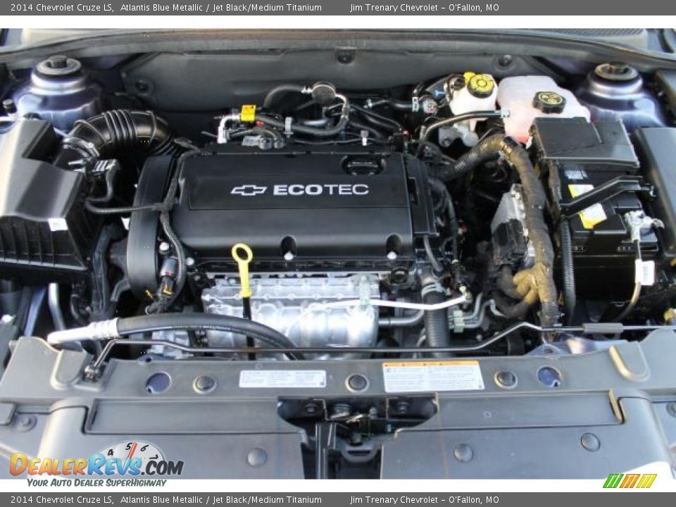2014 Chevrolet Cruze LS Atlantis Blue Metallic / Jet Black/Medium Titanium Photo #7