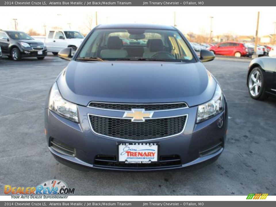 2014 Chevrolet Cruze LS Atlantis Blue Metallic / Jet Black/Medium Titanium Photo #8