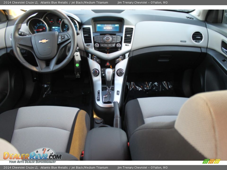 2014 Chevrolet Cruze LS Atlantis Blue Metallic / Jet Black/Medium Titanium Photo #10
