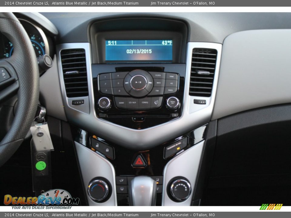 2014 Chevrolet Cruze LS Atlantis Blue Metallic / Jet Black/Medium Titanium Photo #12