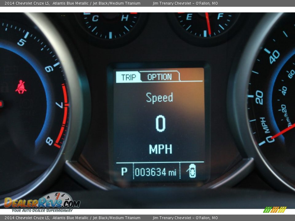 2014 Chevrolet Cruze LS Atlantis Blue Metallic / Jet Black/Medium Titanium Photo #14