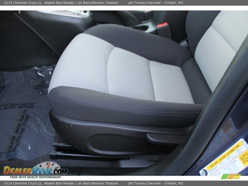 2014 Chevrolet Cruze LS Atlantis Blue Metallic / Jet Black/Medium Titanium Photo #16