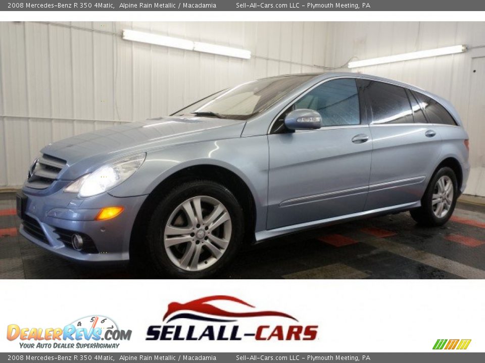 2008 Mercedes-Benz R 350 4Matic Alpine Rain Metallic / Macadamia Photo #1