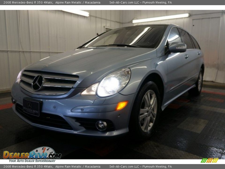2008 Mercedes-Benz R 350 4Matic Alpine Rain Metallic / Macadamia Photo #3