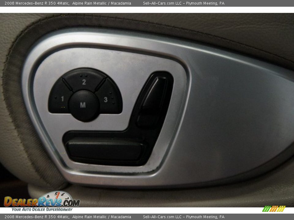 2008 Mercedes-Benz R 350 4Matic Alpine Rain Metallic / Macadamia Photo #19