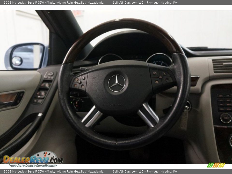 2008 Mercedes-Benz R 350 4Matic Alpine Rain Metallic / Macadamia Photo #26