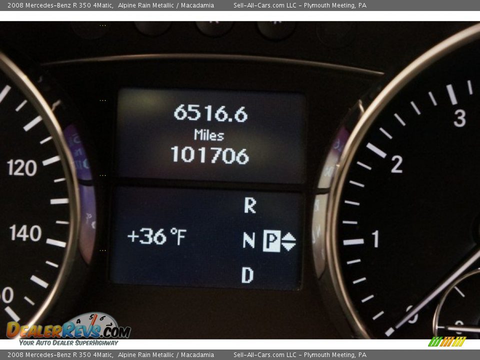 2008 Mercedes-Benz R 350 4Matic Alpine Rain Metallic / Macadamia Photo #31