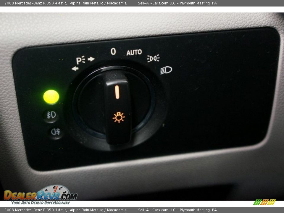 2008 Mercedes-Benz R 350 4Matic Alpine Rain Metallic / Macadamia Photo #32