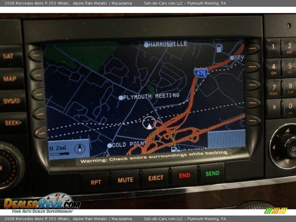 2008 Mercedes-Benz R 350 4Matic Alpine Rain Metallic / Macadamia Photo #33