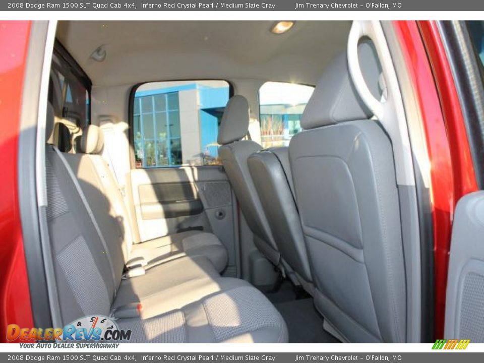 2008 Dodge Ram 1500 SLT Quad Cab 4x4 Inferno Red Crystal Pearl / Medium Slate Gray Photo #8