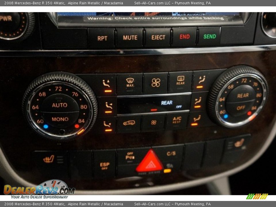 2008 Mercedes-Benz R 350 4Matic Alpine Rain Metallic / Macadamia Photo #35