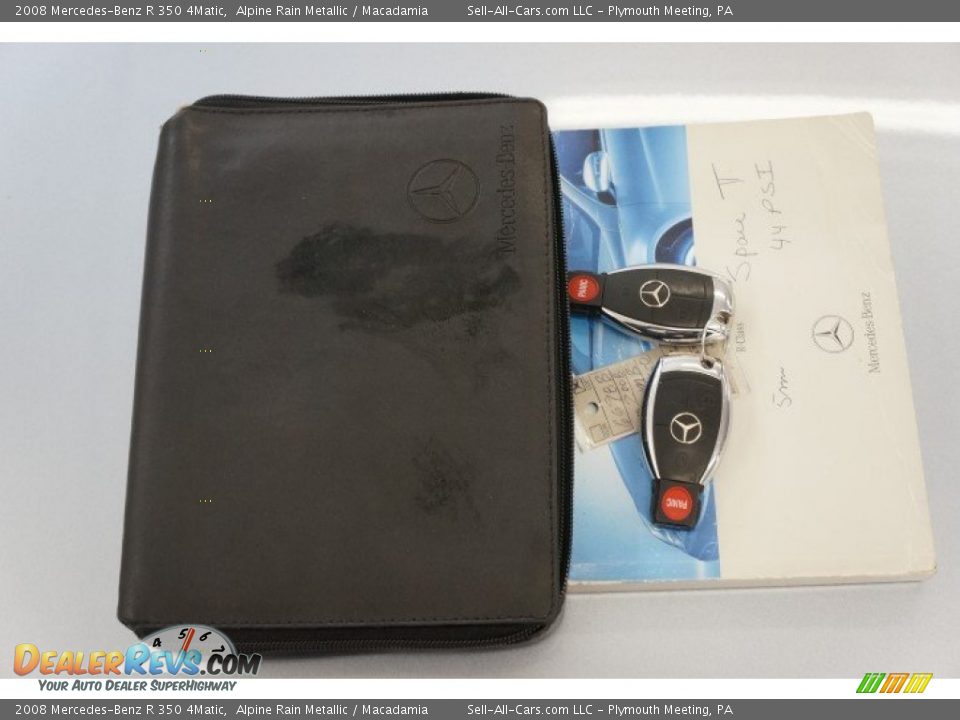 2008 Mercedes-Benz R 350 4Matic Alpine Rain Metallic / Macadamia Photo #36