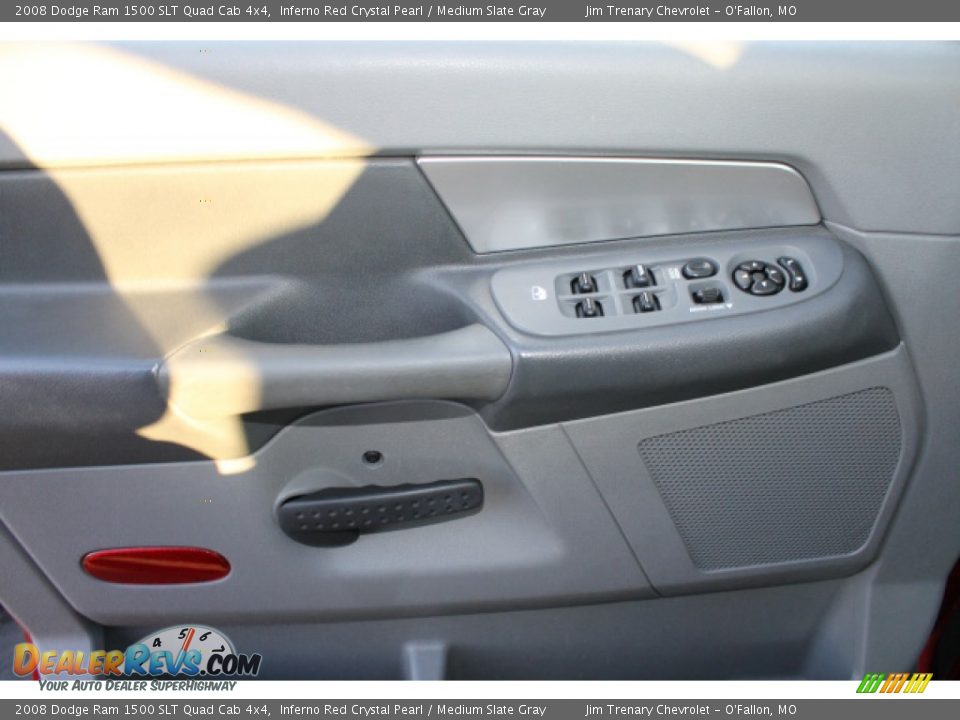 2008 Dodge Ram 1500 SLT Quad Cab 4x4 Inferno Red Crystal Pearl / Medium Slate Gray Photo #14