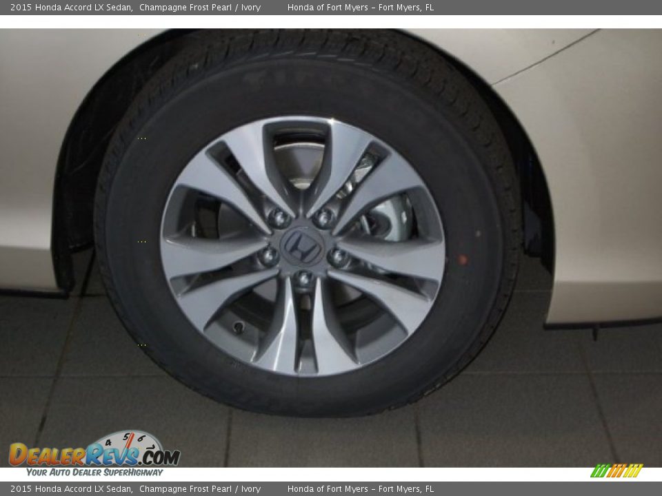 2015 Honda Accord LX Sedan Champagne Frost Pearl / Ivory Photo #3