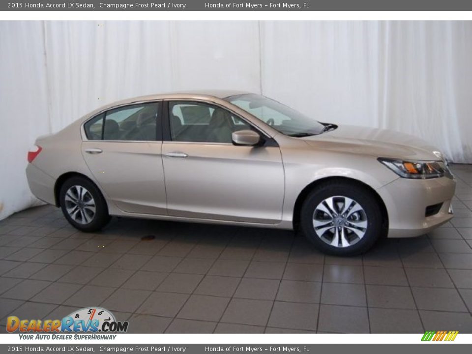 2015 Honda Accord LX Sedan Champagne Frost Pearl / Ivory Photo #4