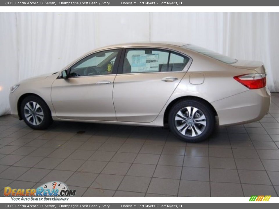 2015 Honda Accord LX Sedan Champagne Frost Pearl / Ivory Photo #7