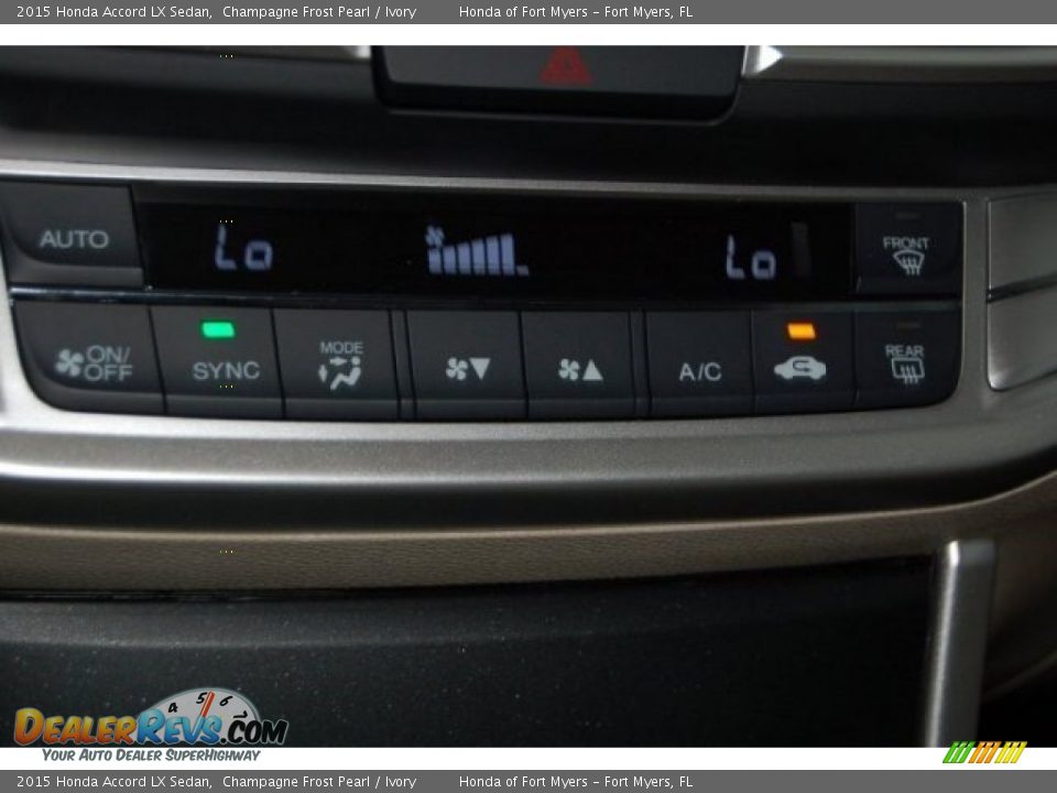 2015 Honda Accord LX Sedan Champagne Frost Pearl / Ivory Photo #13
