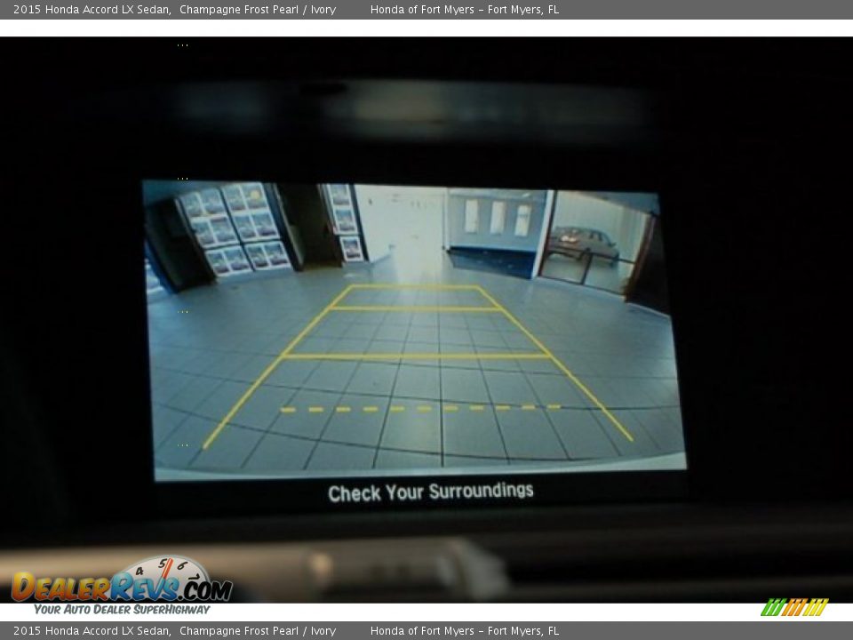 2015 Honda Accord LX Sedan Champagne Frost Pearl / Ivory Photo #14
